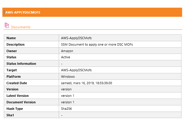 AWS simple system management