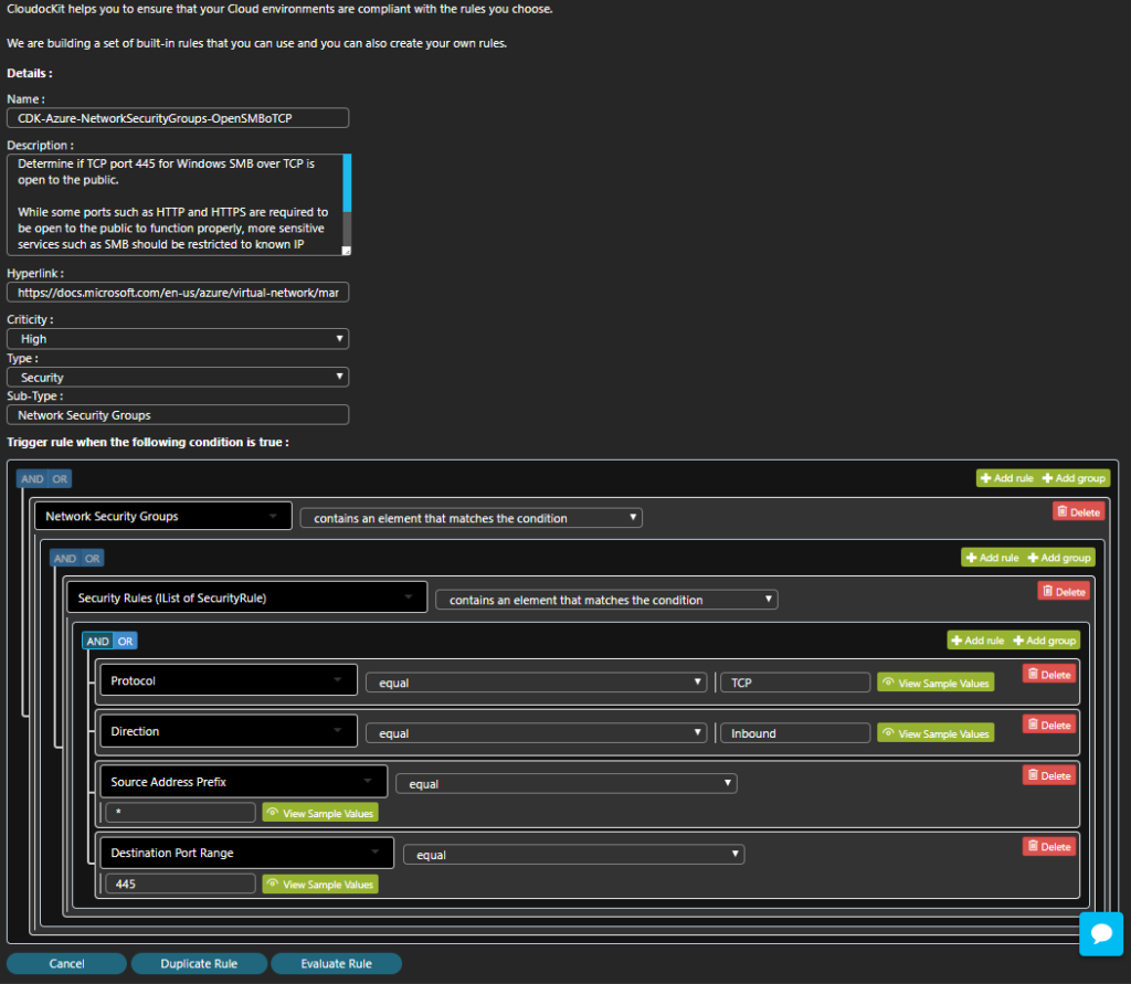 Cloudockit compliance rules